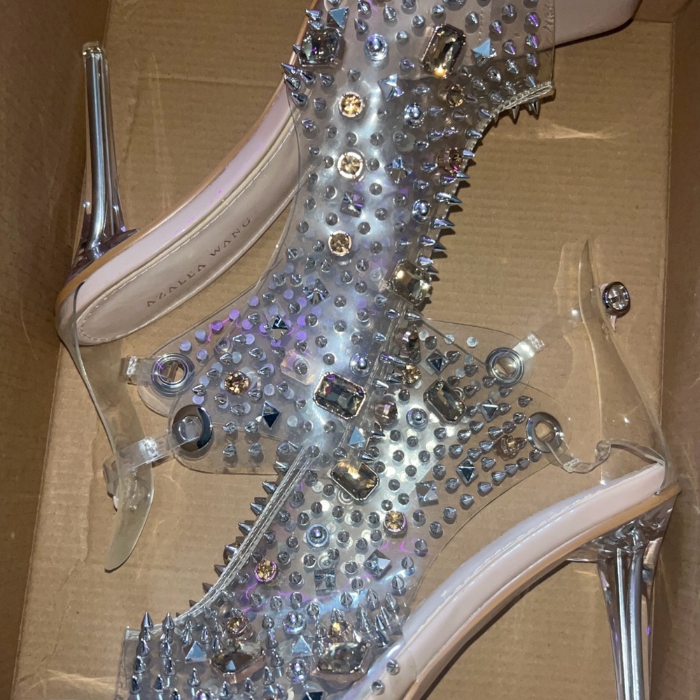 Azalea Wang Crystal Embellished Heels